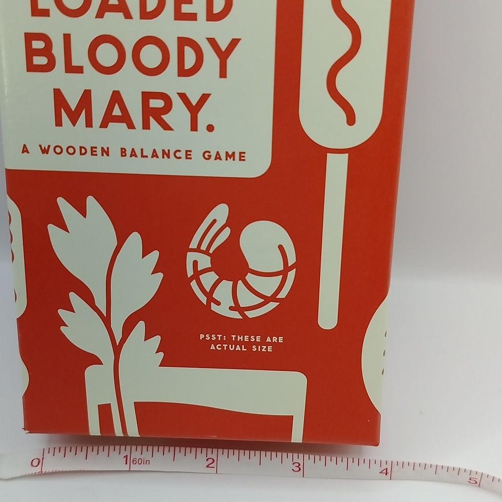 The (Over)Loaded Bloody Mary Wooden Balance Game, Holiday Party Fun NEW SEALED - Picture 3 of 16